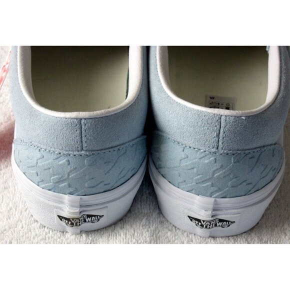 Vans Women's Classic Slip On Houndstooth Embossed Sky Blue Shoes Size 9.5 NIB - Picture 5 of 5